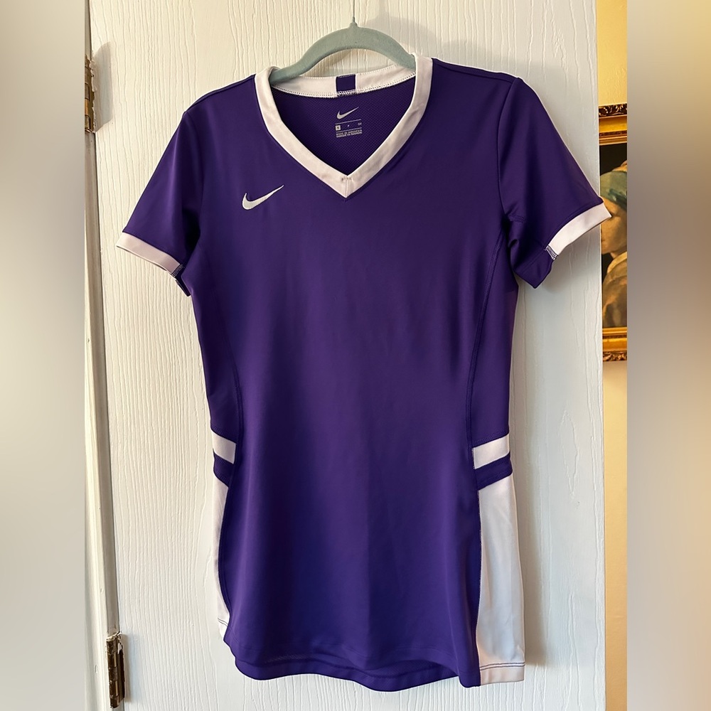 Nike Hyperace Short Sleeve Volleyball Practice Jersey Women's Small- purple - Picture 1 of 6